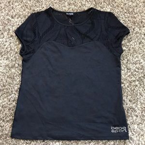 Bebe Sport Lace Top